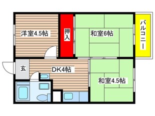 箕面メイプルの物件間取画像